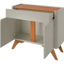 Ver imagem 6 de Buffet Aros 2 Portas Pés Madeira Maciça - Mv - Rei de Casa Off White/naturalle