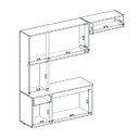 Ver imagem 2 de Armário de Cozinha Carol com 6 Portas e 1 Gaveta Aramóveis