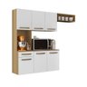 Armário de Cozinha Carol com 6 Portas e 1 Gaveta Aramóveis - 3