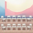 Ver imagem 1 de Kit 12 Cadeira Iso Infantil Branca Escolar e Creche
