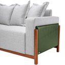 Ver imagem 7 de Sofá 03 Lugares para Sala de Estar 178 Cm Khali B04 Linho Cinza Couríssimo Verde - Lyam Lyam Decor
