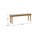 Ver imagem 5 de Conjunto Mesa Rubi com 2 Bancos Madeira Pinus Freijó - Finestra