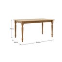 Ver imagem 3 de Conjunto Mesa Rubi com 2 Bancos Madeira Pinus Freijó - Finestra