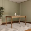 Ver imagem 2 de Conjunto Mesa Rubi com 2 Bancos Madeira Pinus Freijó - Finestra