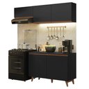 Ver imagem 3 de Armário de Cozinha Compacta 190cm Preto Reims Madesa 08