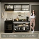 Ver imagem 6 de Armário de Cozinha Compacta 190cm Preto Reims Madesa 08