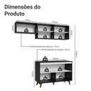 Ver imagem 4 de Armário de Cozinha Compacta 190cm Preto Reims Madesa 08