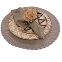 Ver imagem 2 de Kit 4 Sousplats Yoi Noar Fendi 38cmx38cm