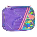 Ver imagem 3 de Estojo Escolar Brilhante Holográfico com Divisória Rosa