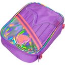 Ver imagem 5 de Estojo Escolar Brilhante Holográfico com Divisória Rosa