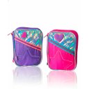 Ver imagem 2 de Estojo Escolar Brilhante Holográfico com Divisória Rosa