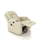 Ver imagem 7 de Poltrona do Papai Reclinável Giratória e Balanço Sala de Cinema Crihs com Massagem e Aquecimento PU Bege G23 - Gran Belo