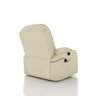 Poltrona do Papai Reclinável Giratória e Balanço Sala de Cinema Crihs com Massagem e Aquecimento PU Bege G23 - Gran Belo - 6