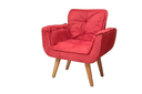 Ver imagem 5 de Poltrona Decorativa 1 Lugar Vermelho 503 Rebeca