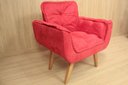 Ver imagem 3 de Poltrona Decorativa 1 Lugar Vermelho 503 Rebeca