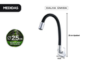 Ver imagem 2 de Torneira Dqi de Parede com Bica Flexível e Arejador para Cozinha Área de Serviço Lavabo
