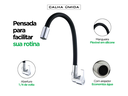 Ver imagem 3 de Torneira Dqi de Parede com Bica Flexível e Arejador para Cozinha Área de Serviço Lavabo