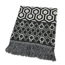 Ver imagem 1 de Manta Xale para Sofá Decorativa Luxo Dupla Face Jacquard 1,40x1,70m Ibiza Preto