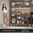 Ver imagem 6 de Armário de Cozinha Compacta 137cm Rustic Emilly Madesa 09