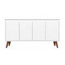 Ver imagem 1 de Buffet Aparador Alice com 4 Portas e Nichos 120cm Branco