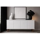 Ver imagem 3 de Buffet Aparador Alice com 4 Portas e Nichos 120cm Branco