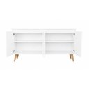Ver imagem 2 de Buffet Aparador Alice com 4 Portas e Nichos 120cm Branco