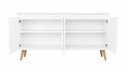 Ver imagem 2 de Buffet Aparador Alice com 4 Portas e Nichos 120cm Branco