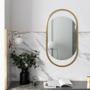 Ver imagem 1 de Espelho Decorativo Glam Dourado 80x43cm Oblongo