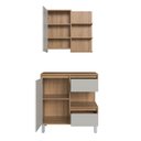Ver imagem 3 de Gabinete Banheiro 80cm Paula Mel Arenas Espelheira 1 Porta sem Cuba