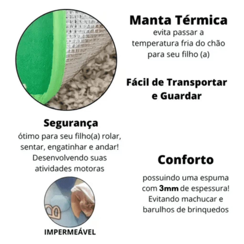 Ver imagem 5 de Tapete Gigante Térmico Tatame Infantil Educativo para Bebê:praia