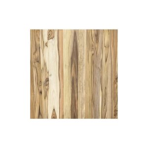 Painel de Madeira Teca Quadrado Multiuso Natural 60,9x60,9x2,54cm