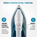 Ver imagem 2 de Ferro de Passar Roupa a Vapor e Seco Mondial 1200w 220v - F-32