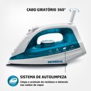 Ver imagem 6 de Ferro de Passar Roupa a Vapor e Seco Mondial 1200w 220v - F-32