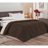 Coberdrom Sherpa/Manta Casal Queen Edredom Dupla Face Pele De Carneiro Marrom - 2