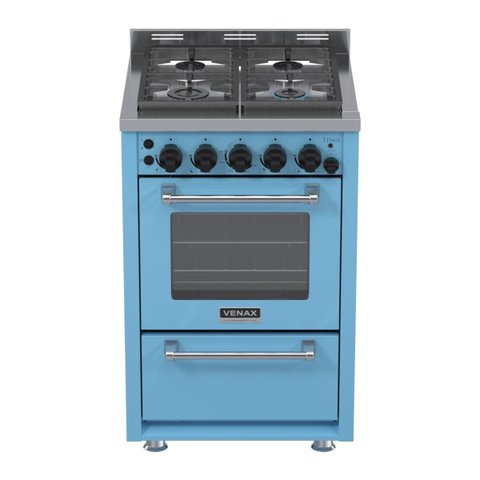 Fogao 4 Bocas Venax Temis Azul Glp 127v
