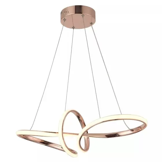 Lustre Pendente Moderno Luxo Novadecor:dourado