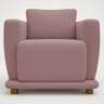 Kit 2 Poltronas Decorativas Bridge Clássica Bouclé Premium de Luxo Sala Recepção Design Autoral - 10