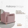 Kit 2 Poltronas Decorativas Bridge Clássica Bouclé Premium de Luxo Sala Recepção Design Autoral - 6