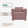 Kit 2 Poltronas Decorativas Bridge Clássica Bouclé Premium de Luxo Sala Recepção Design Autoral - 7