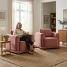 Kit 2 Poltronas Decorativas Bridge Clássica Bouclé Premium de Luxo Sala Recepção Design Autoral - 1