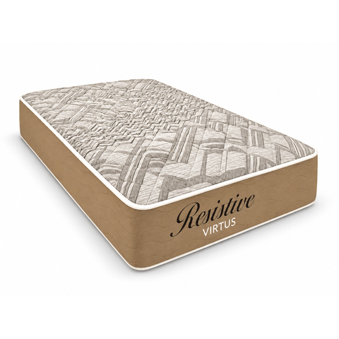 Kit Mola Solteiro Colchão Virtus Pocket com Box Corino Branco