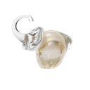 Ver imagem 1 de Escultura em Cristal Murano Elefante Cristal Com Ouro 18x18x18cm