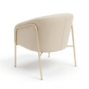Ver mais imagens de Poltrona Sala Decorativa Kit 2 Stella Base Alta Tubo Champanhe Sintético PU D03 - D’Rossi