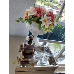 Bandeja em Vidro Bronze 4mm 20x30 Parede Dupla Revestida com Eva. - 2