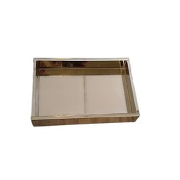 Bandeja em Vidro Bronze 4mm 20x30 Parede Dupla Revestida com Eva. - 4