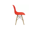 Ver imagem 3 de Kit 4 Cadeiras Charles Eames Eiffel Vermelha Base Madeira Sala Cozinha Jantar - Bering
