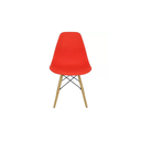 Ver imagem 4 de Kit 4 Cadeiras Charles Eames Eiffel Vermelha Base Madeira Sala Cozinha Jantar - Bering