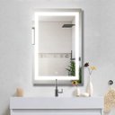 Ver imagem 2 de Espelho 100x100 Led 3 Cores Fria Neutra Quente Banheiro Retangular Jateado Iluminado Quadrado