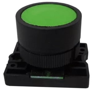 Botão À Impulsão Normal Verde - Slprn2 - Steck Bot.impul Normal Vd Slprn2 Steck