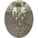 Ver imagem 2 de Lustre Para Sala, Quarto, Cozinha Com Base De Inox 20x20cm:80cm/Bivolt